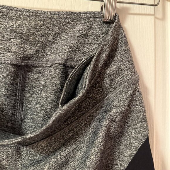 ⭐️ $5, spend over $20 - Forever 21 Sheer Mesh Inset Ribbed Leggings in Dark Grey - Picture 3 of 10